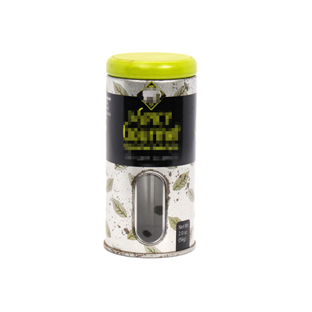 metal cylinder box with window